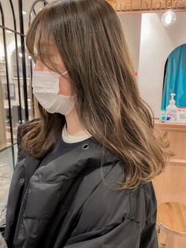 ロンド エスポワール 錦糸町(Lond espoir) 【柴田】ミディアムヘアカーキベージュボブルフ魅力倍増カール