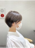 【lond.海気】大人丸みショート☆似合わせカット、アースカラー