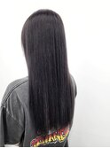 艶髪ストレート透明感カラー大人可愛いダークグレージュ