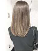 [-15歳明るめグレーベージュ]髪質改善