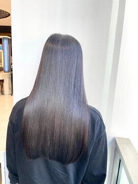 キュア 表参道(CURE) 黒髪/グレージュカラー/ココアベージュ/ヘルシーロング[表参道]