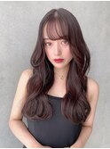 韓国ヘアヨシンモリ シースルーバング くびれヘア S1116