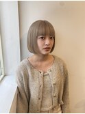 グレージュカラーボブ