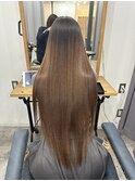 20代 30代 40代 ストレート アッシュベージュ 髪質改善 大人ボブ