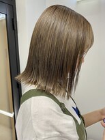 リアン 新城店(Rian)&nbsp;大人美人外ハネボブショコラアッシュ前髪小顔カットモテ髪