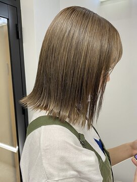 リアン 新城店(Rian) 大人美人外ハネボブショコラアッシュ前髪小顔カットモテ髪