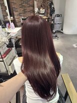 ハピネス 梅田茶屋町店(HAPPINESS) ブリーチなしダブルカラー/ワインレッド