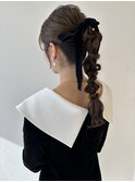 結婚式ポニーテールアレンジ＊担当 ももこ