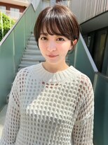 アンバー 池袋(amber)&nbsp;ハンサムショート/前髪/オリーブベージュ/髪質改善[池袋駅]