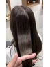 《乾かすだけでまとまる圧倒的艶髪》髪質改善トリートメント＋カラー ¥16800