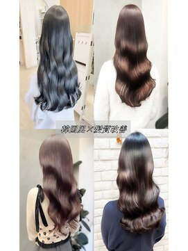 アース センター南店(HAIR&MAKE EARTH) 【透明感♪韓国風エギョモリ】髪質改善！大人可愛い小顔スタイル