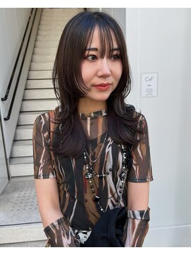 カフ(CAF) CAF松本/ウルフレイヤーカット/ダークトーンカラー