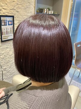 ヴィサージュプラス(VISAGE plus) うる艶チェリーブラウン×ミニボブ