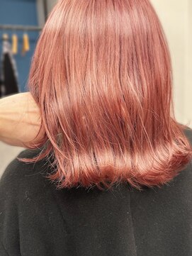 アース 錦糸町店(HAIR&MAKE EARTH) ブリーチなし!艶感ピンクベージュ小顔ルーズくびれミディ