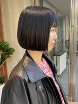 ビュートリアム 南青山(BEAUTRIUM)&nbsp;切りっぱなしボブ ミニボブ 黒髪 ぱっつんボブ 表参道 30代40代
