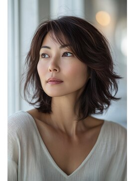 ガラントリー(GALAN TERIE) 大人ミディアム白髪染めハイライト30代40代50代60代/新瑞橋