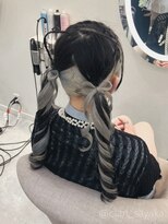 クランルシェ(clan luce)&nbsp;猫耳リボンコロネツイン/心斎橋ヘアセット