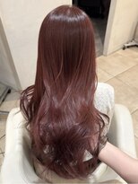 ザックラフィネ(ZACC raffine)&nbsp;ピンクブラウン/チェリーレッド/レイヤーカット