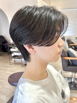 メルト 吉祥寺(melt) 【早坂駆留】毛流れパーマ 吉祥寺 センター分け メンズパーマ