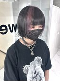 【福岡/天神/大名】デザインカラー/ラベンダー/レイヤーボブ
