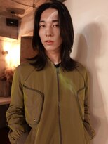 ノラジャーニー(NORA Journey)&nbsp;メンズボブウルフメンズミディアムレイヤーカットメンズウルフ