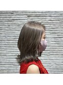 オンブレグレージュシルバーベージュくびれミディ大人美人