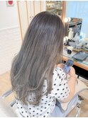 オリーブグレー/暗髪/グラデーションカラー【横浜】k