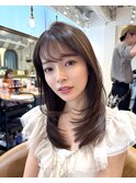 ミディアムレイヤーカット/レイヤー/顔周り/韓国/髪質改善北千住