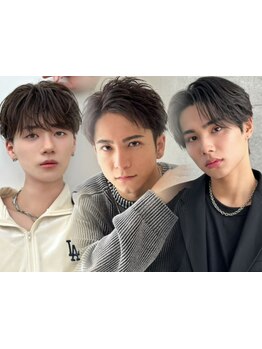 [メンズクイックヘッドスパ+カット￥5500]人気のニュアンスパーマ/韓国パーマも！[横浜]