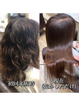 ルフール(ref-le) ハイダメージ毛も美髪矯正(縮毛矯正)でツヤツヤストレートに！