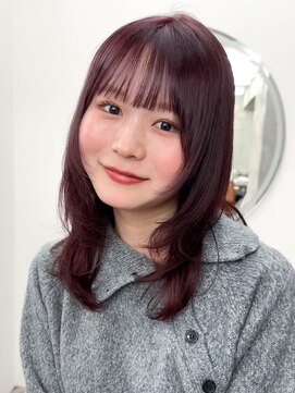 ガーデン 渋谷(GARDEN) ミディアム　レイヤーカット　フェイスレイヤー　顔周り　前髪