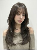 大人の韓国風ロングスタイル