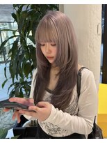 シティ オモテサンドウ(CITY omotesando)&nbsp;ラベンダーグレージュ×ロングレイヤー