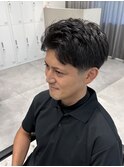 リバースセンターパート/ニュアンスパーマ/ダウンバング/飯田