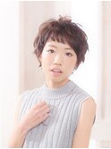 【Ａｑｕｒｅ】マルサラカラー×ふんわりショート