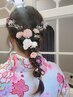 浴衣+ヘアセット￥6500