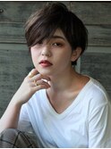 アンニュイ　マニッシュ　うざバング　ショート