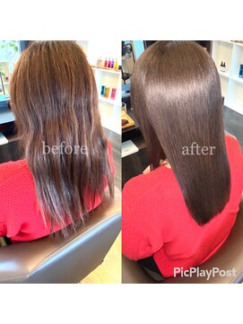 アールサロンプラスキャスパ 自由が丘(Rrsalon+CASPA) 【髪質改善】ミルキーアクアミネコラ＋高濃度水素カラー！