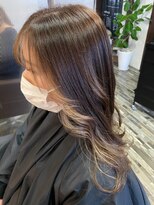 ヘアー リードレス(hair Re:dress)&nbsp;シースルー前髪インナーカラーホワイトミルクティーグレージュ