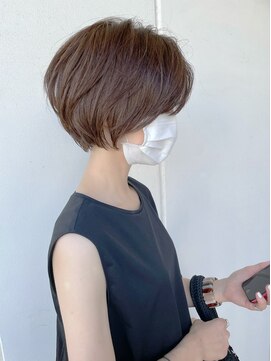 ルーファス 恵比寿 渋谷(Ruufus) 40代丸みくびれショートボブ【Ruufus恵比寿渋谷】3157d