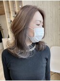 グレー系インナーカラー