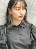 外ハネボブ/セクションカラー/ペールベージュ[溝の口/高津]