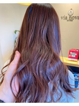 ビアノバ(via nova) 艶感ピンクブラウン