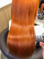 ビスコヘアー(BISCO hair)&nbsp;ブリーチ必須のオレンジカラーです^_^