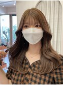 韓国風カットでたぷっとレイヤー　セミロング