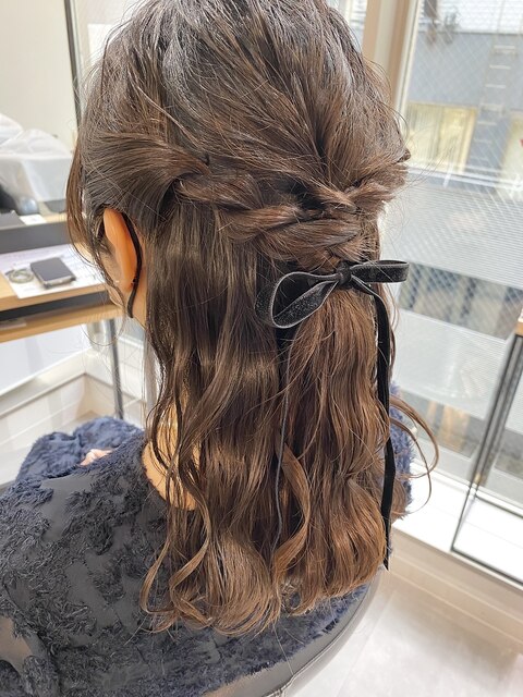 秋冬はベロア推し！お呼ばれヘアセット【銀座ヘアセット】