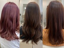 【透明感&ツヤ感UP/イルミナカラー】人気カラーブランド使用で艶感&色持ちUP