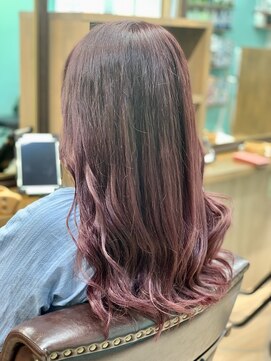ヘアジーナ(Hair Jina) 柔らかピンクのグラデーションカラー