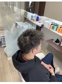 白髪ぼかしハイライトショート