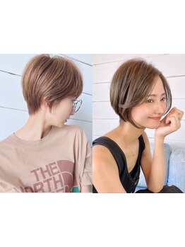 【自然な白髪染めで大人のお洒落を応援】透明感と艶のある白髪染めや、話題の白髪ぼかしハイライトもOK◎